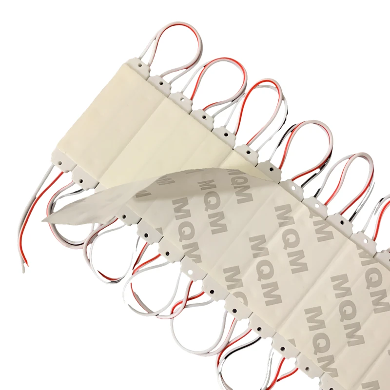 20 pièces DC12V SMD 3 Module LED Injection étanche IP68 SMD 2835 Module d'injection ultrasonique 63*13mm bande dure barre lumineuse lampe