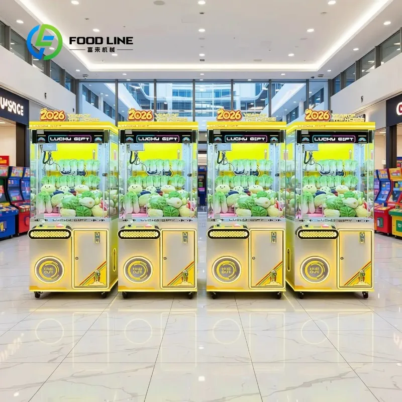 Customized Mini Metal Claw Crane Machine with Japanese English Dual Language for Entertainment Center Arcade Gift Vending