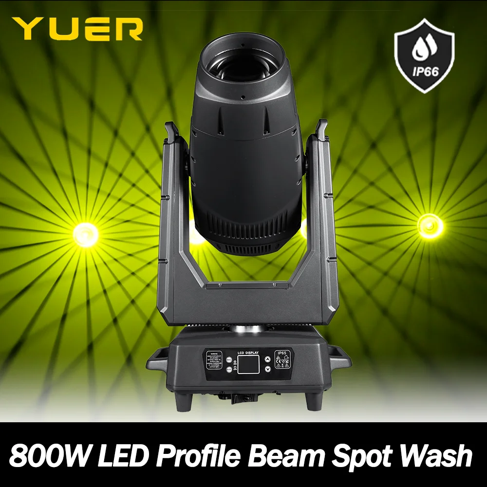 

800W LED Waterproof Profile Frame Beam Spot Wash 4in1 Outdoor Moving head light with CMO CTO 3prisms focus DMX512 for DJ wedding