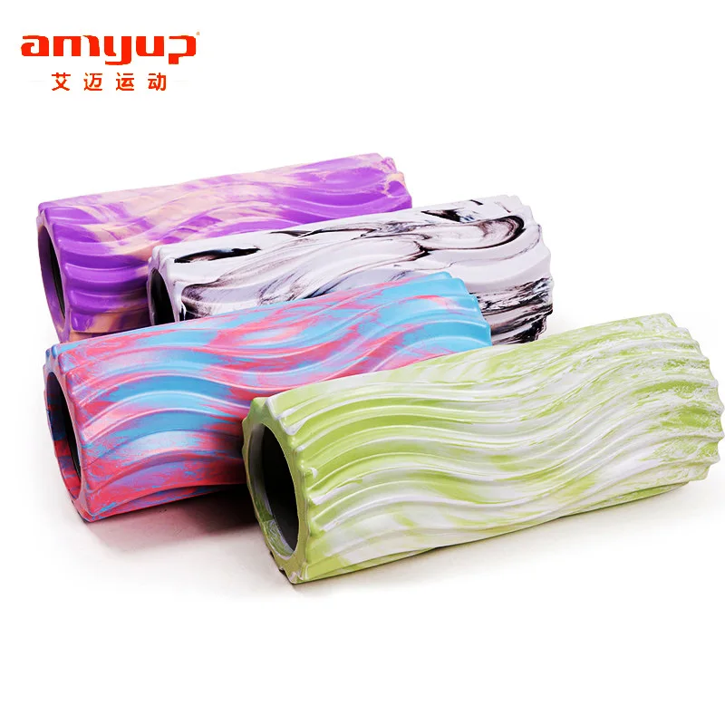 Yoga Supplies Eva Camouflage Mace Foam Shaft Portable Fitness Equipment Muscle Relaxer Hollow Massage Roller Yoga Post