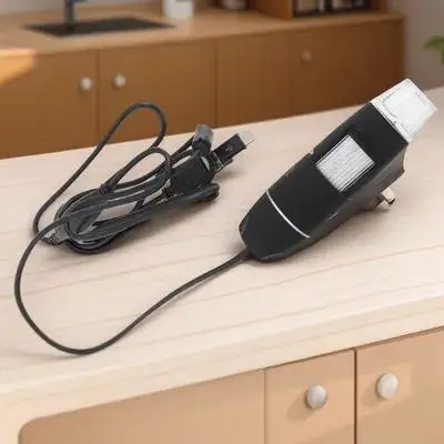 

Professional Electron Digital Microscope High-Definition ABS Alloy Material Adjustable Brightness USB Connection for Home School