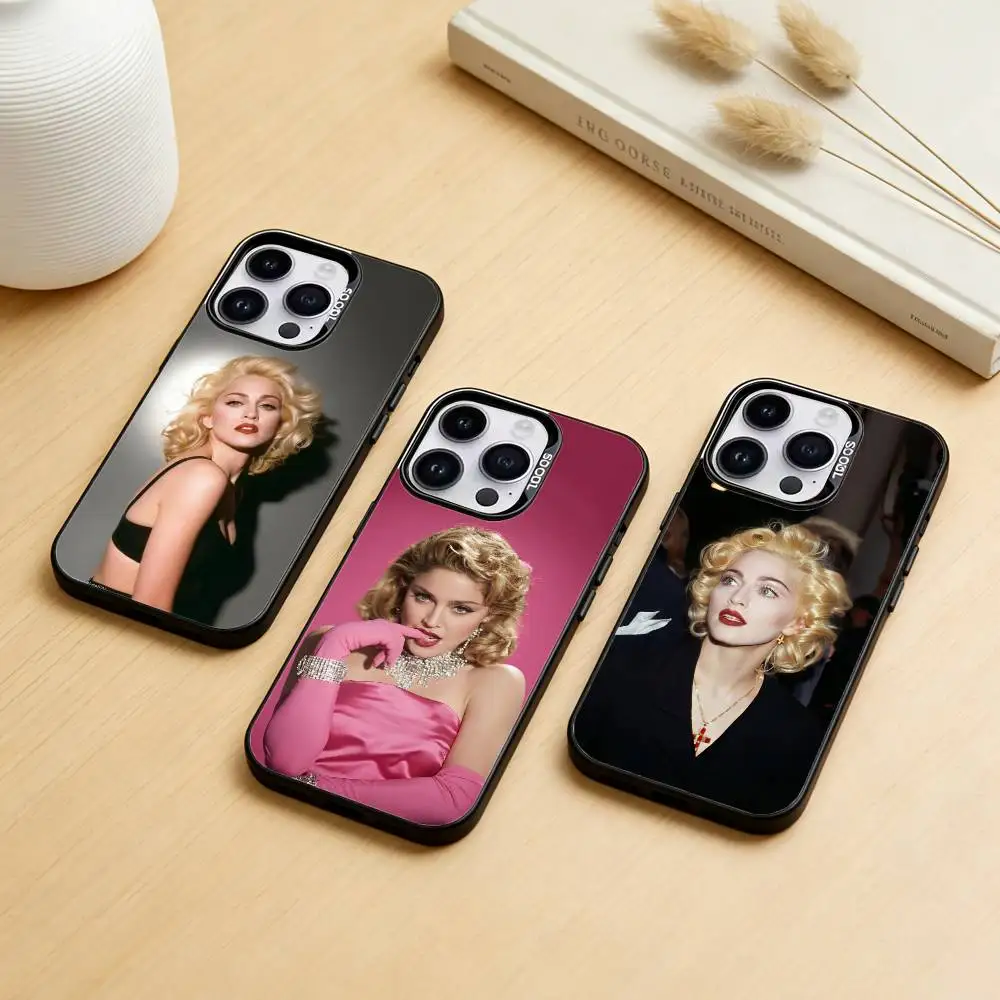 

Singer M-Madonna Phone Case Color Silver Shell For IPhone 17 16 15 14 13 12 11 Pro Max Plus