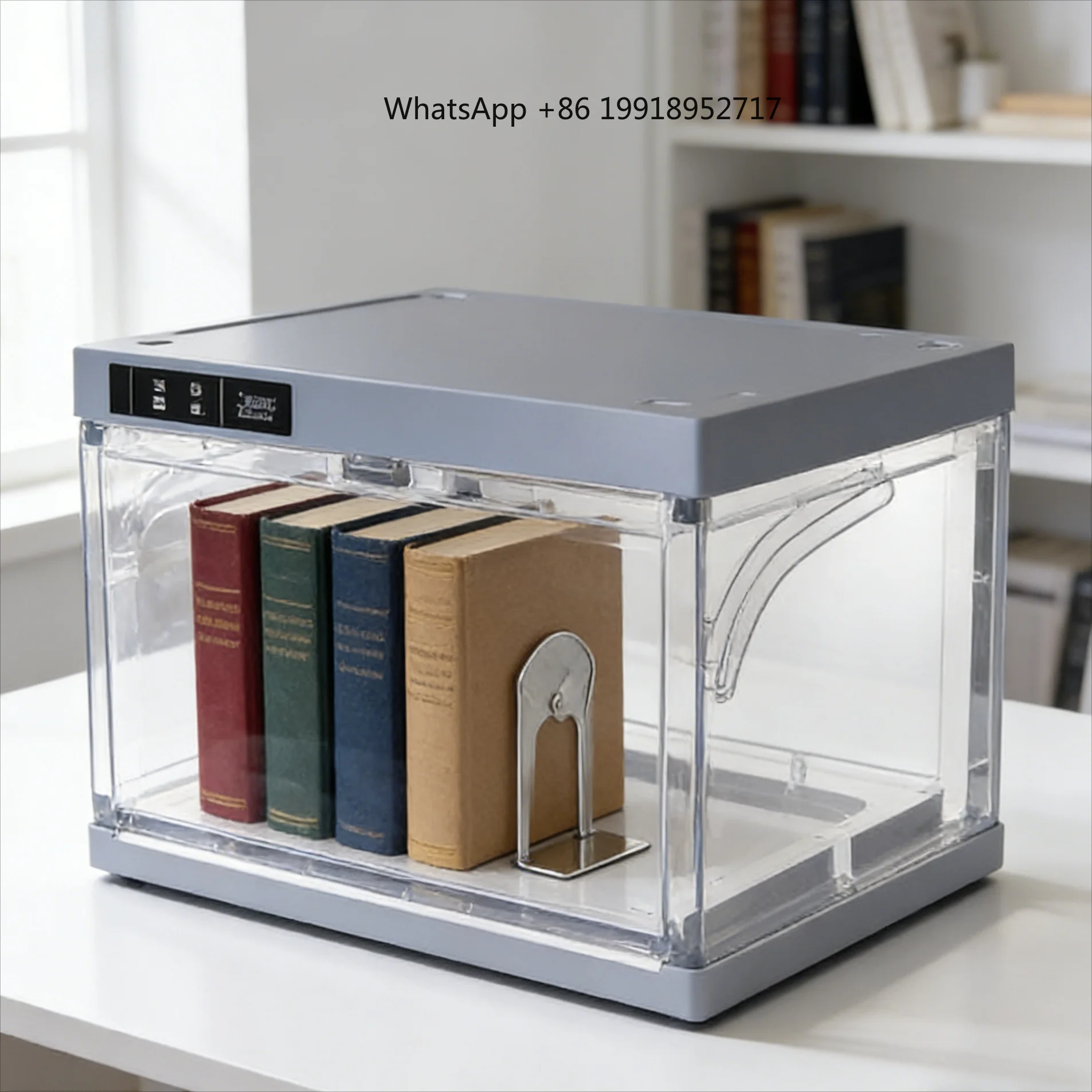LED Storage Box with Remote Control Multi-Functional Display Cabinet for Shoes, Jewelry, Collectible Toys & Models