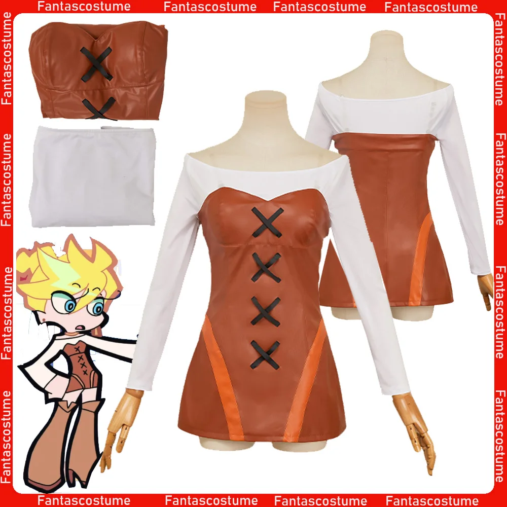 

Stocking Anime Cosplay Panty Costume Fantasia Women Shirt Skirt Outfits Halloween Roleplay Dress Up Party Disguise Clothing Suit