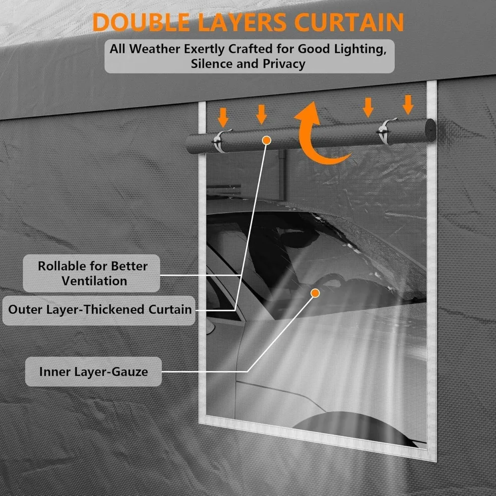 

Карман 12x20, многофункциональный портативный карман, сверхмощный, всепогодный, легкая сборка, темно-серый