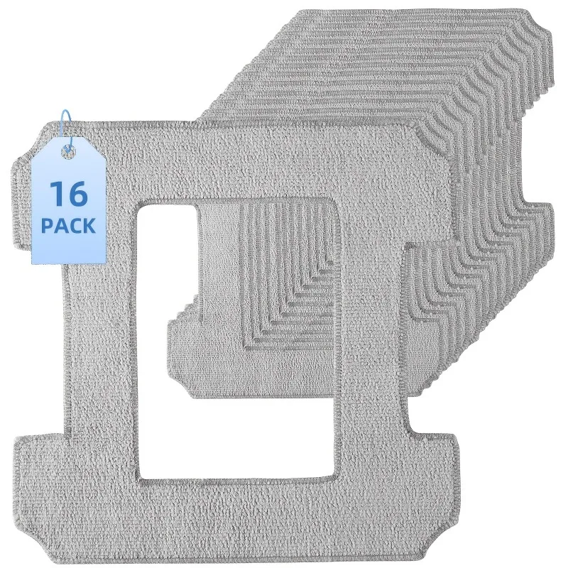 16‑Pack Washable Microfiber Mop Pad Replacement for Ecovacs Winbot W2 PRO Omni / W2 PRO / W2 / W1 PRO / W1 Window Cleaning Robot