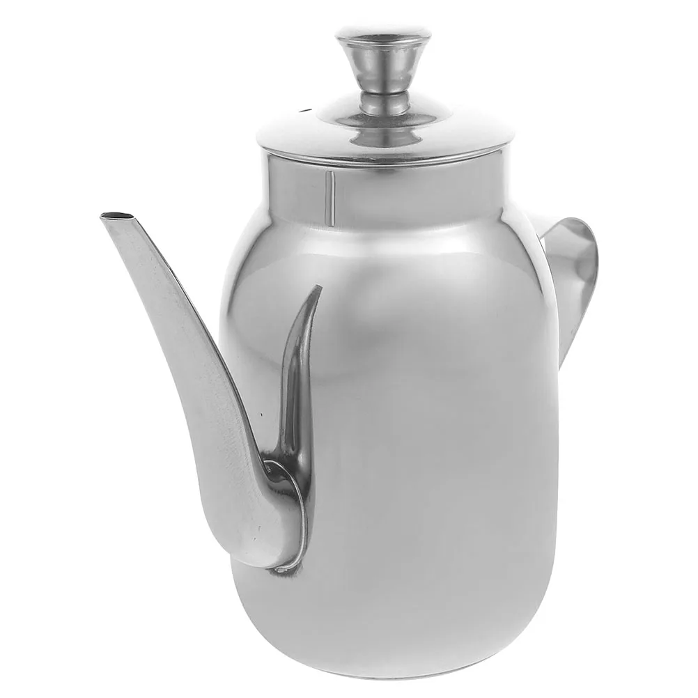 

Stainless Steel Oil Pot Filter Residue Jug Container Kitchen Soy Sauce Dispenser Vinegar Long Spout Anti Slip Handle Storage