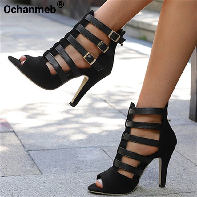 Heeled gladiator sandals hotsell