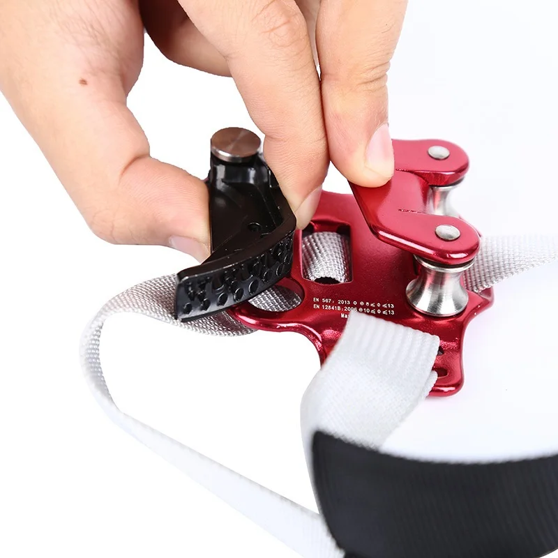 Imagem -05 - Srt Rock Climbing Riser com Pedal Belt pé ao ar Livre Ascender Corda Gear Anti Fall Off Esquerda Direita Grasp