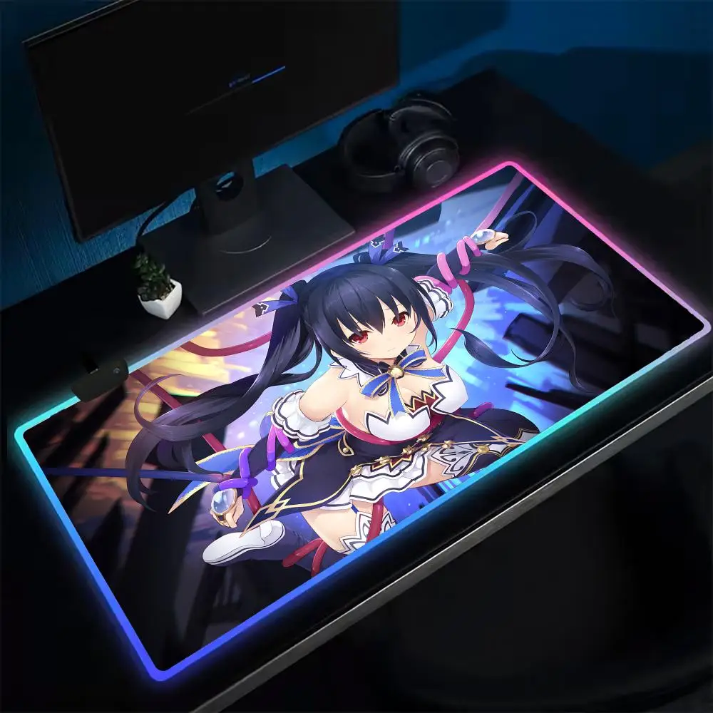 Super Tentacle Mouse Pad Anime Gaming Mouse Pad LED Table Pads Backlit Rubber Desktop XXL RGB Desk Mats