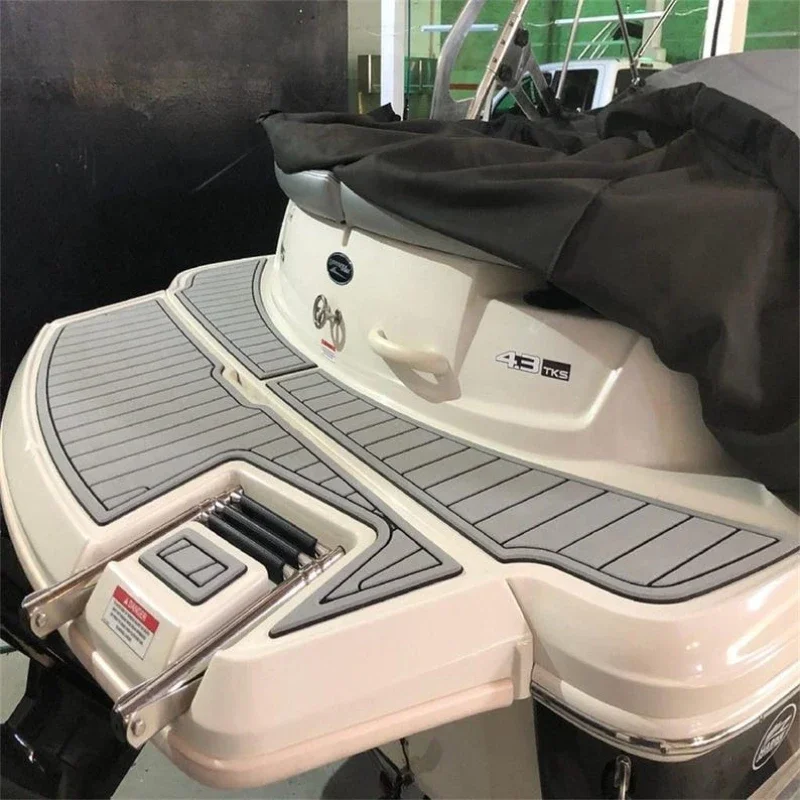 Customized 2010 Sea Ray 185 EVA Foam Boat Flooring Pad Marine Non-Slip Faux Teak Decking Mat Kit Yacht Swim Platform Floor Mat