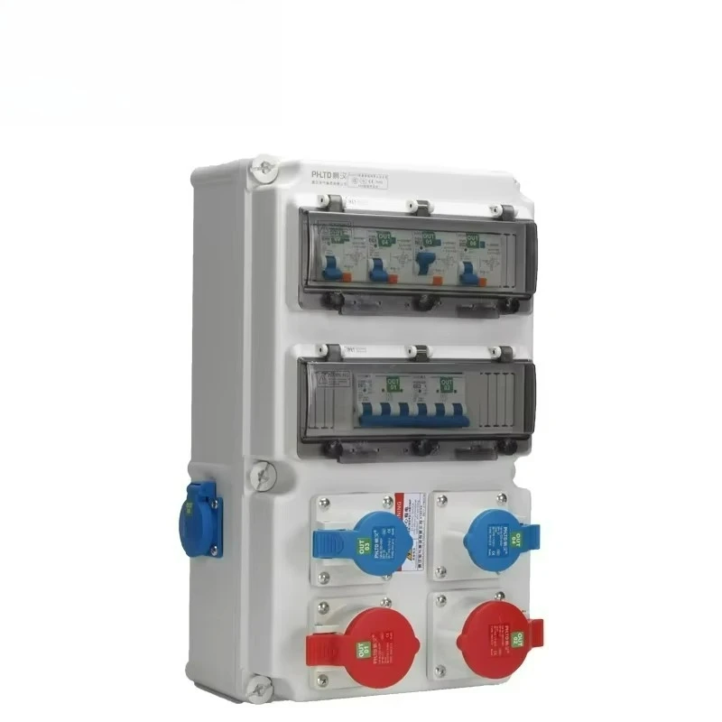 Safe and Convenient Combination Three Phase Socket Box Durable Industrial Socket Board Customized Temporary Power Box