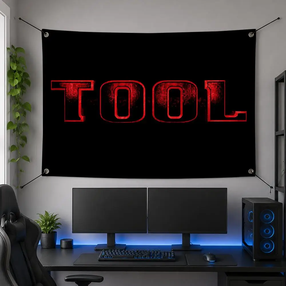 Band Progressive Alternative Legendary T-Tool Flags Flag Banner for Bedroom Dorm Party Home Living Room Game Room Gift