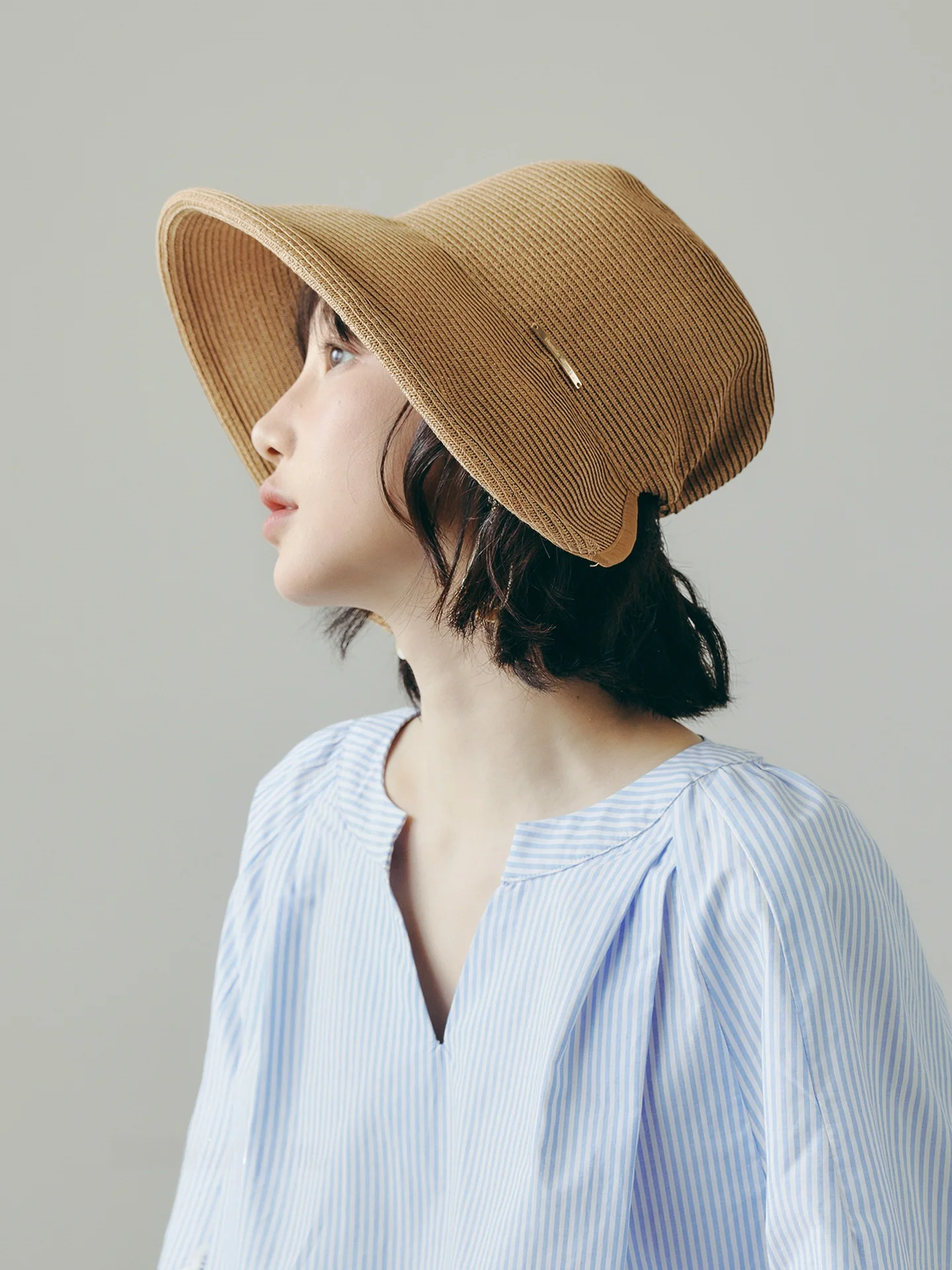 fuchema-women's-straw-hat-summer-vacation-travel-sunshade-face-slimming-popular-sun-protection-hat-breathable-soft-brim-9cm