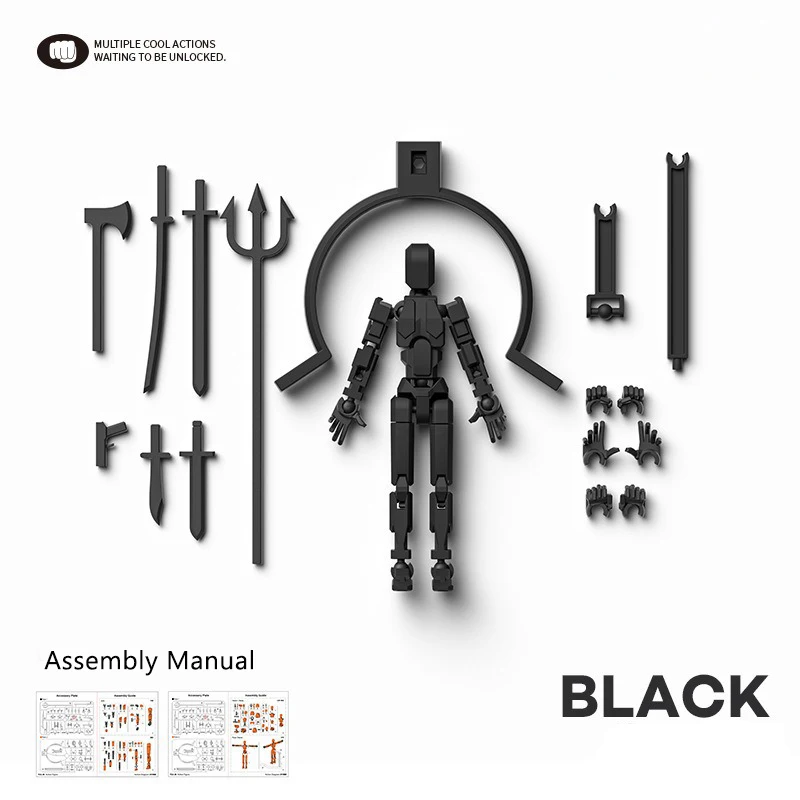 Mehrgelenkiger Beweglicher Formwandler-Roboter mit Magnetischer Anziehung, 3D-Gedruckte Schaufensterpuppe, 13 Actionfiguren, Spielzeug, Ornamente, Geschenke