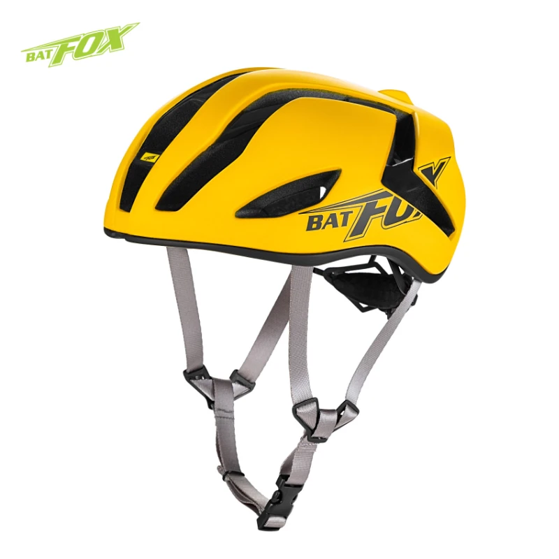 BATFOX aero road bike helmet for men women yellow cycling helmet size m Ultralight integral bicycle abus road bike helmet