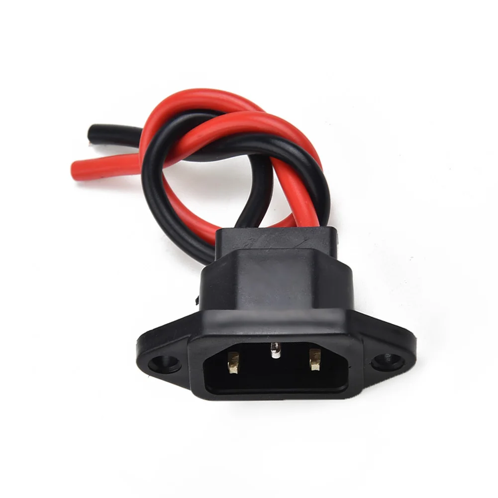 Electric Scooter Battery Charger Port With 3 Pin Plug Connector Jack Socket Replacement Cable Electric Scooter Accessories