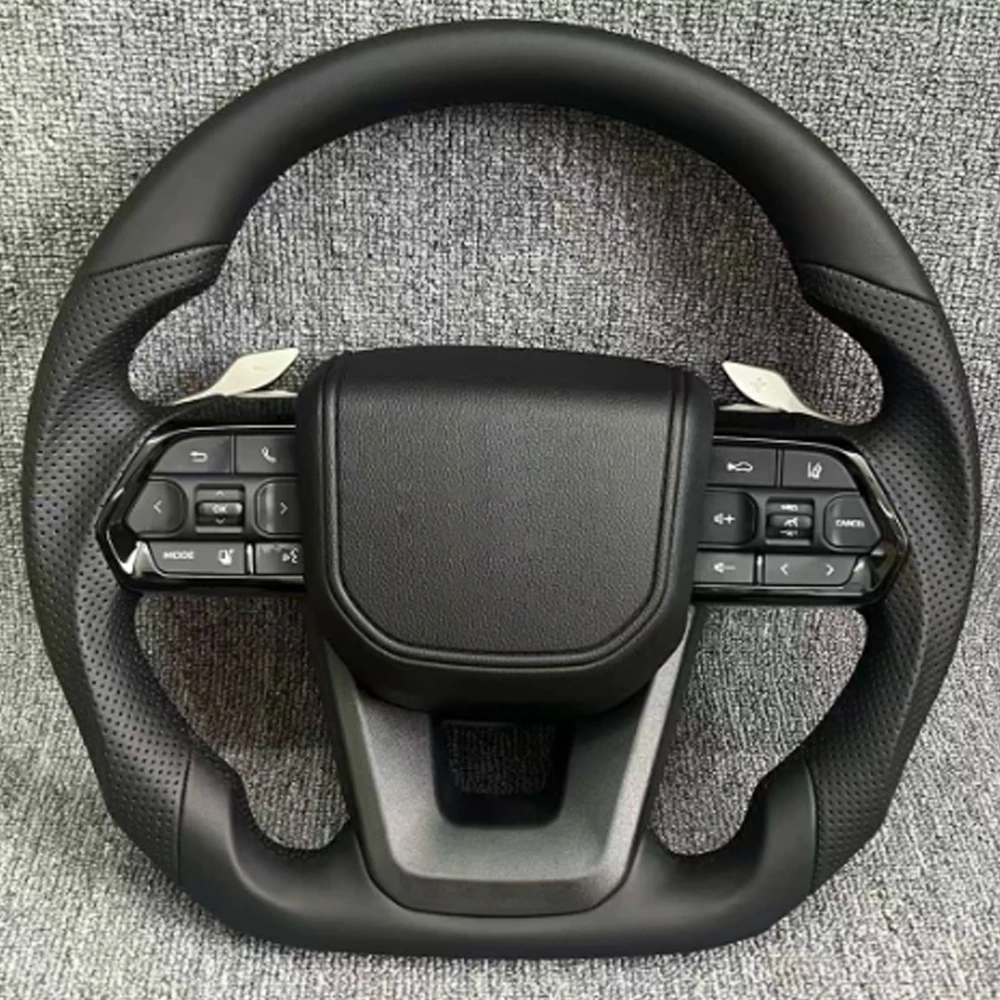 Customizable New Coupe Version Carbon Leather Steering Wheel Assembly Custom Mod Parts For Lexus LX570 RX GX Toyota LC200 LC300 view 5