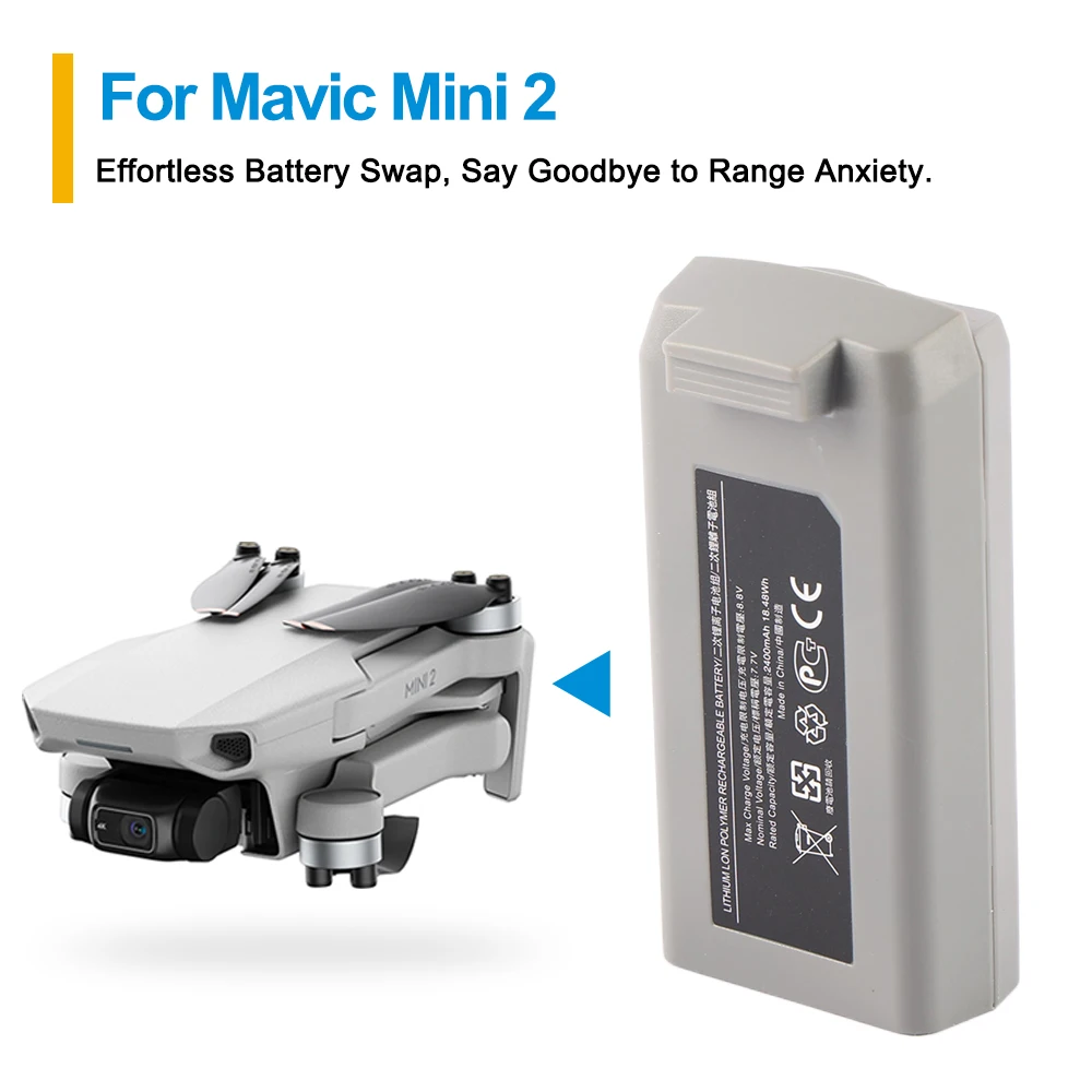 BWX161 Drone Battery Replacement For Mini 2 Intelligent Flight Battery 7.7V 2400mAh/18.48Wh