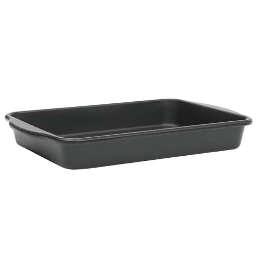 

Teston 13 x 9 Inch Rectangular Baking Pan, Nonstick Carbon Steel Cake Pan,,PFAS-Free, Oven-Safe, Easy Clean Bakeware