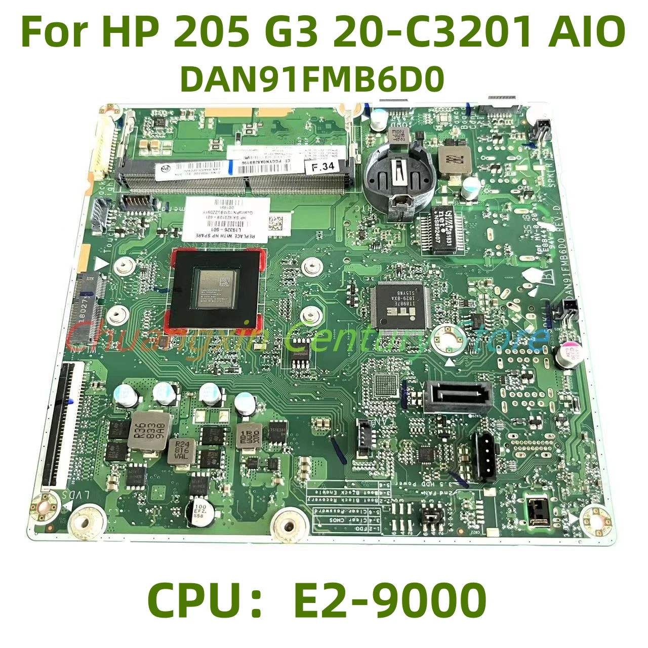 

Материнская плата DAN91FMB6D0 для ноутбука HP 205 G3 20-C3201 AIO с процессором E2-9000 A4 A6 A9 100% протестирована Полная работа