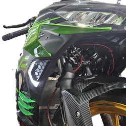 For Kawasaki Ninja 500 Ninja500 Modified LED Front Turn Signal Honeycomb Daytime Running Light Assembly ninja500 2024