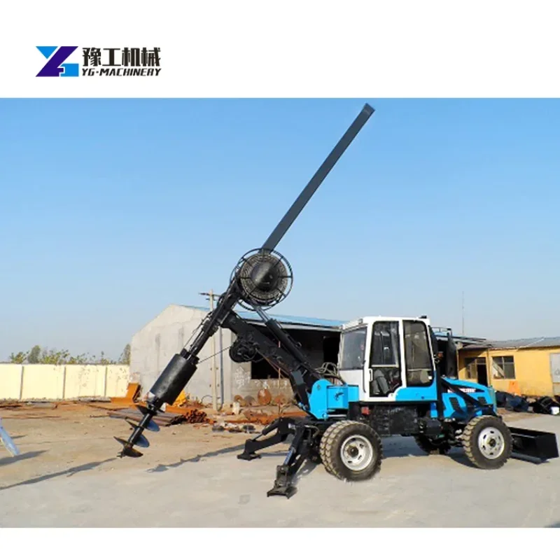 آلة تشغيل كومة بسعر المصنع على نطاق واسع باستخدام آلة تشويق سائق الأكوام الهيدروليكية للمزرعة الشمسية سائق كومة الحفر الشعبية