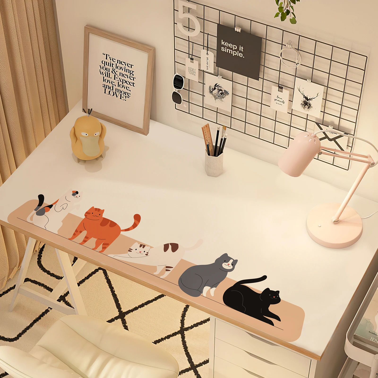 Cat Animal Vinyl Wallpaper Morden Waterproof PVC Wall Sticker Fox Kids Room Wall Decals Decorative Sticker for Wall