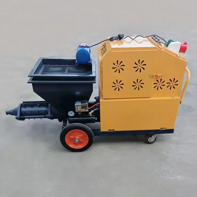 Automatic Mortar Spraying Plaster Machine for Walls and Ceilings High Efficiency Cement Application Tool Factory Direct Sale
