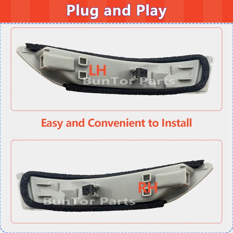 Side Rearview Mirror Turn Signal Light For HYUNDAI TG Azera Grandeur 2006 2007 2008-2010#87614/24-3L000/Car Wing Mirror Blinker