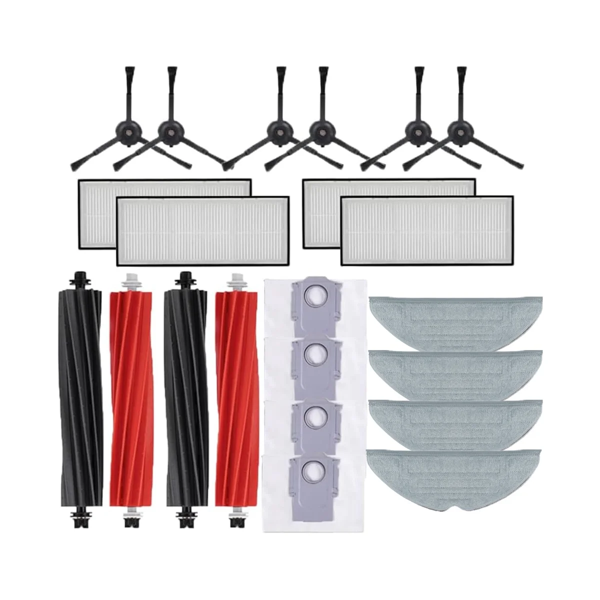 Do Roborock S8 S8 Pro Ultra S8+ Części zamienne Główna szczotka boczna Ściereczki do mopa Filtry HEPA Worki na kurz Akcesoria