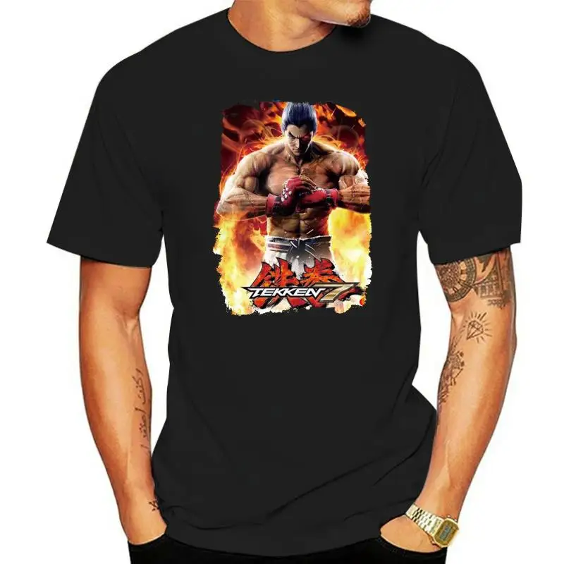 New Tekken 7 Kazuya Mishima Game Mens Personality Black T Shirts