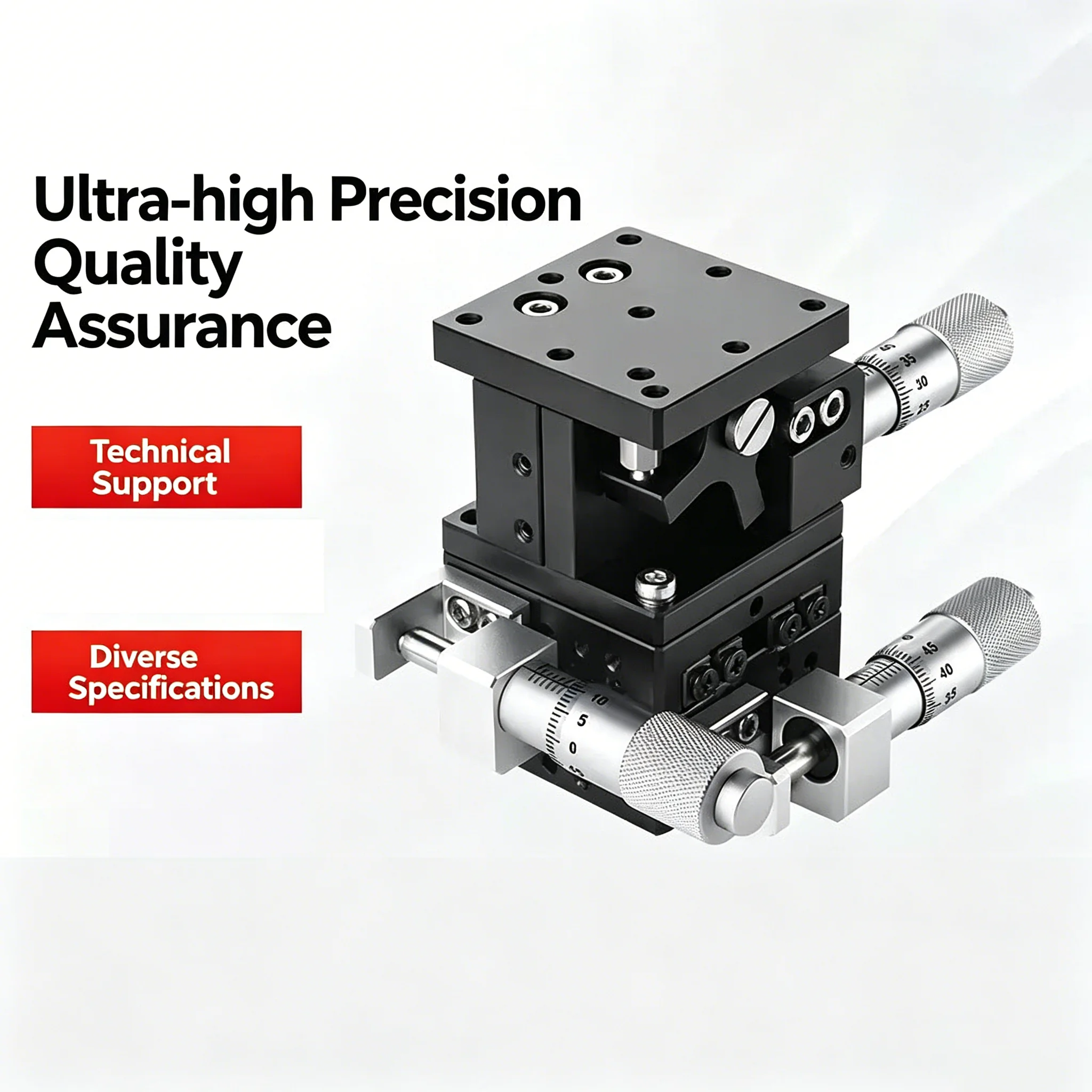 60*60mm Trimming Station Manual Displacement Platform Linear Stage Sliding Table XYZ60-LM LD40/60/80/90/125-RM XYZ Axis 40*40mm