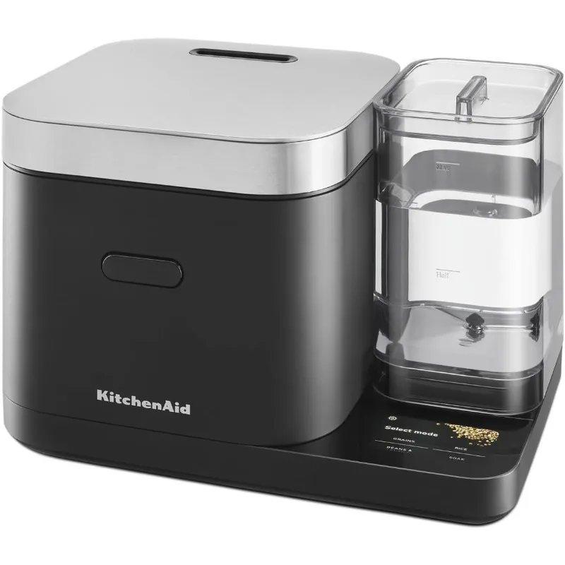 

KitchenAid Grain and Rice Cooker 8 Cup with Automatically Sensing Integrated Scale + Water Tank, KGC3155BM