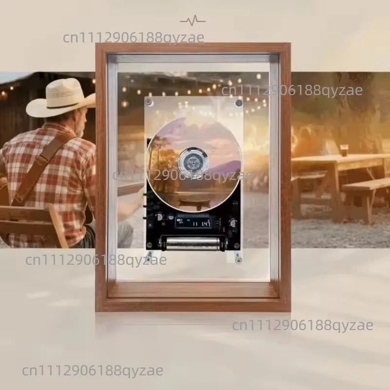 Music Picture Frame Cd Player, Transparent Acrylic Wall-mounted Photo Frame Bluetooth Player