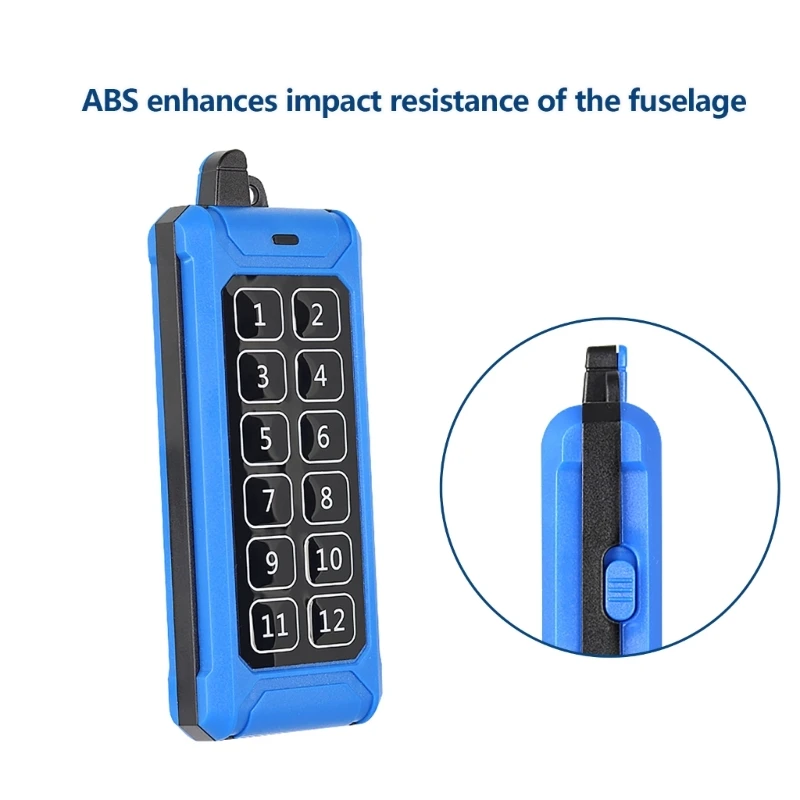 DC4.5V ホイスト リモート コントロール 2 キーから 12 キー ヘビーデューティ産業用アプリケーション向けインテリジェント管理チップ内蔵 K1KF