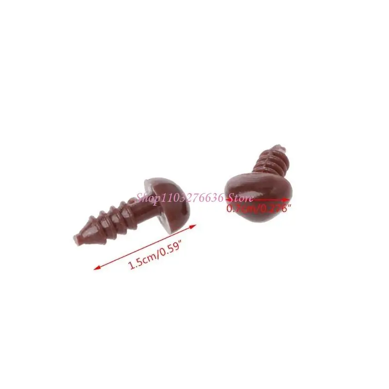 

R6FD 100Pcs Plastic Safety for Triangle Noses For Animal Puppet for