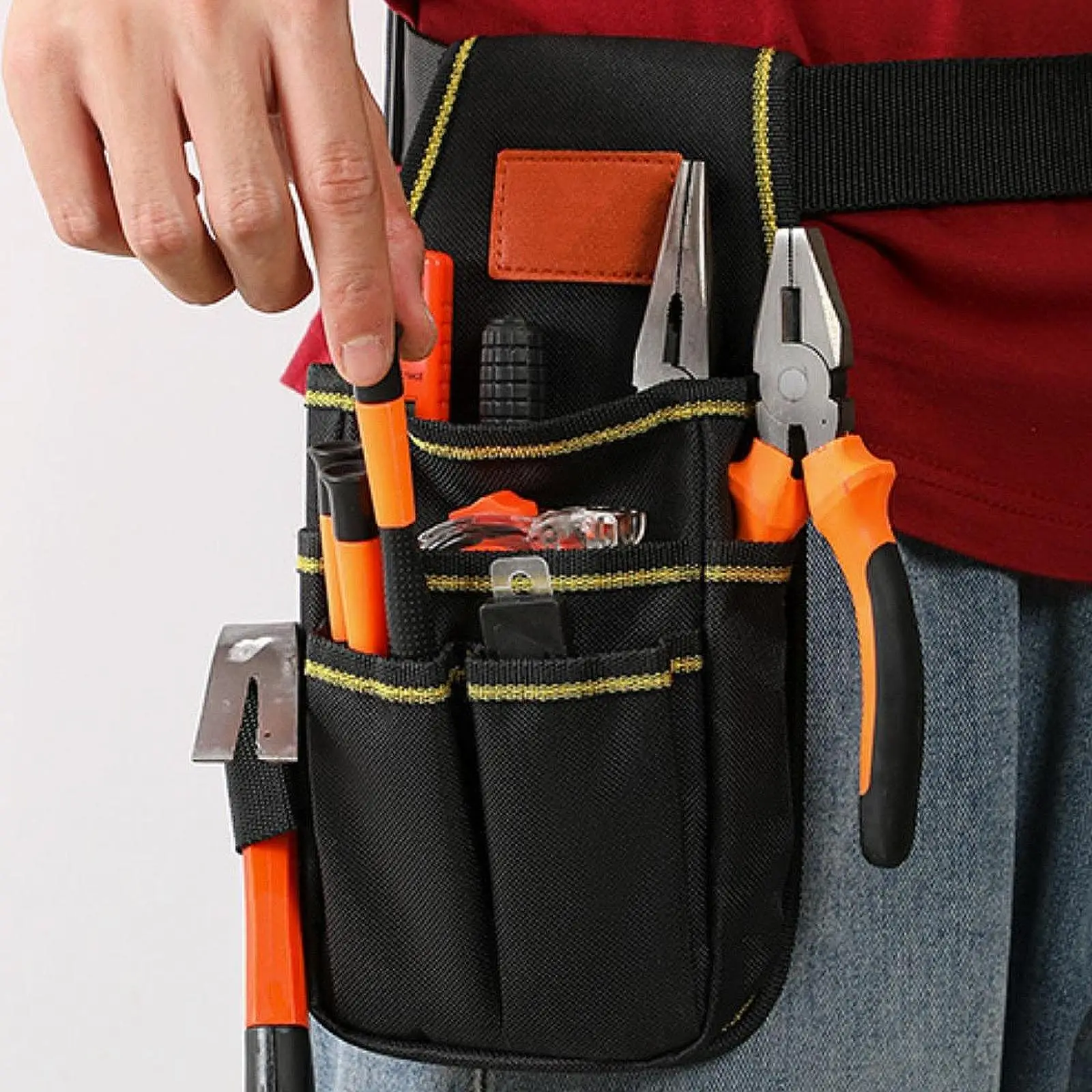 เอวกระเป๋าเครื่องมือ,เครื่องมือจัดเก็บของขวัญยูทิลิตี้เข็มขัดกระเป๋าเข็มขัดเครื่องมือสําหรับ