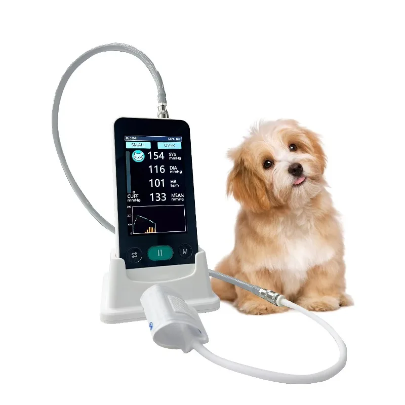 

Pet Digital Electronic Mini Sphygmomanometer Veterinary Instrument Animal Blood Pressure Monitor With Cuffs for Dogs and Cats