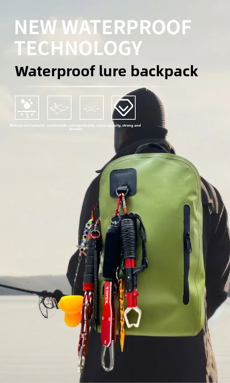 

Fishing Waterproof Bag Backpack Fishing Outdoor Large Capacity Fishing Diving Backpack Professional Airtight Bag Life-saving Bag
