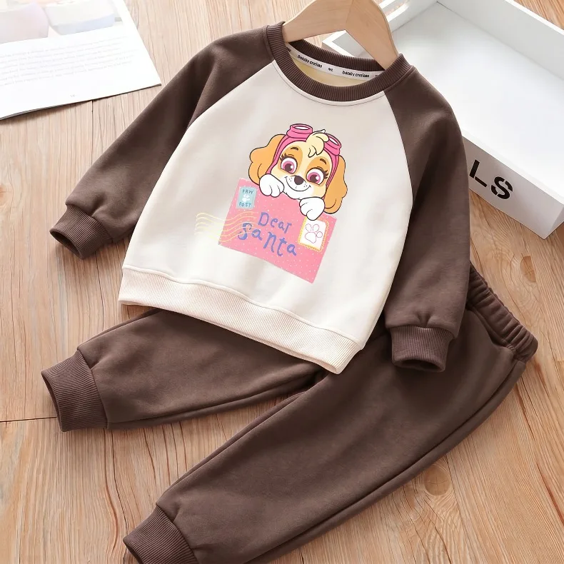 2026 Herbst Mädchen Lässiger O-Ausschnitt Hoodie + Lange Hose 2-Teiliges Set Kinder Sweatshirt Jogginghose 2-teiliger Anzug Kinder Trainingsanzug – Detail 3
