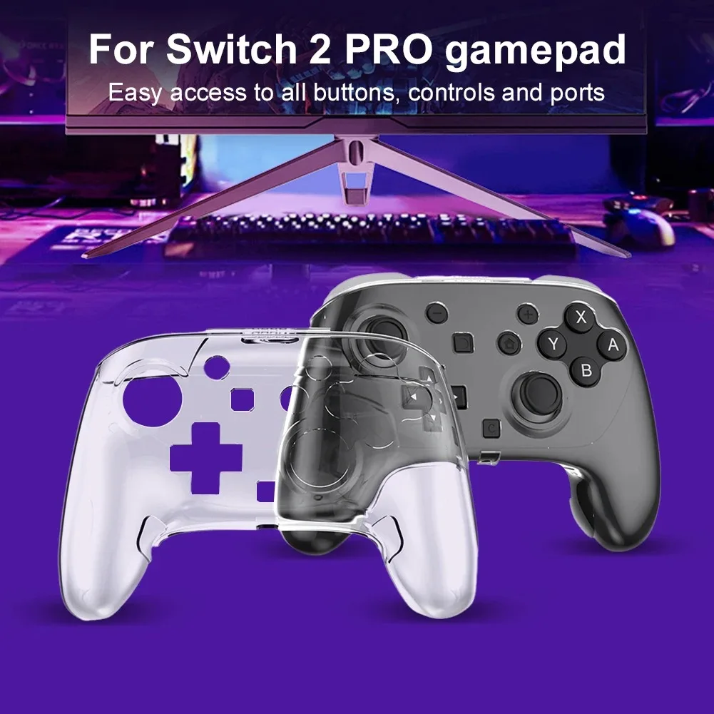 

Shell Cover Case for Switch Pro Transparent Clear Hard Crystal Protective for Switch 2 Pro Gaming Controller Accessories New