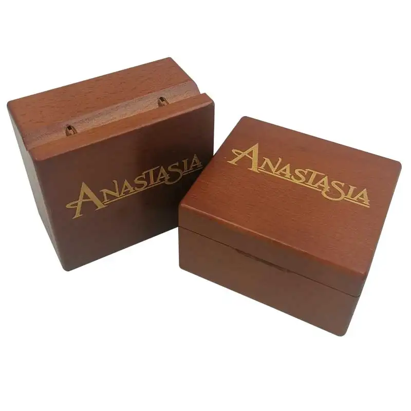 أنيمي أناستازيا صندوق تشغيل الموسيقى الخشب الليزر Windup مرة واحدة على صندوق موسيقي ديسمبر الرجال النساء هدية عيد الميلاد الديكور #2