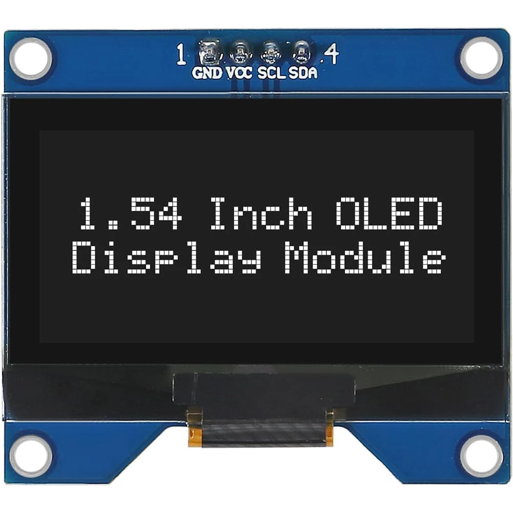 1.54 Inch OLED Module 12864 128x64 SSD1309 Driver IIC I2C Serial Interface Self-Luminous Display Board for Raspberry Pi