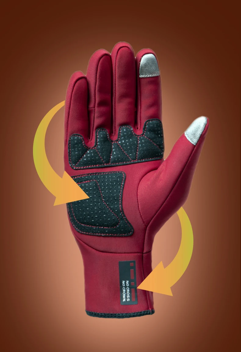 LAMEDA Winter-Fahrradhandschuh, Touchscreen, Reiten, Thermo, warm, Straße, Vollfinger, wind- und wasserdichte Handschuhe, Fahrradzubehör – Detail 3