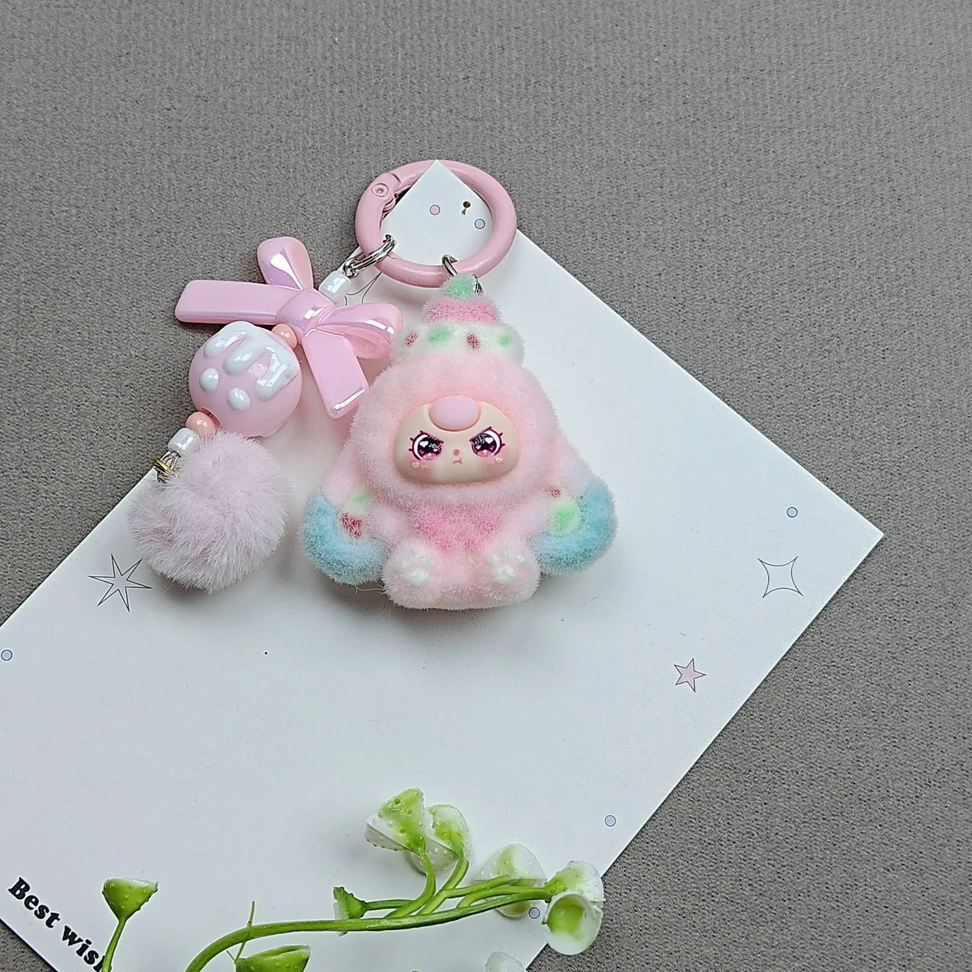 

Creative Cartoon Babythree Keychain Pendant Cute Car Keyring Accessories Funny Kids Gift Backpack Jewelry Decoration Bag Hanging