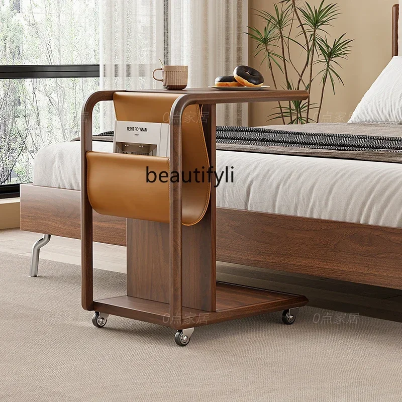 Picture 4: ss K178 ss25 Modern saddle leather bag with roller can store solid wood edge few simple home balcony mini sofa