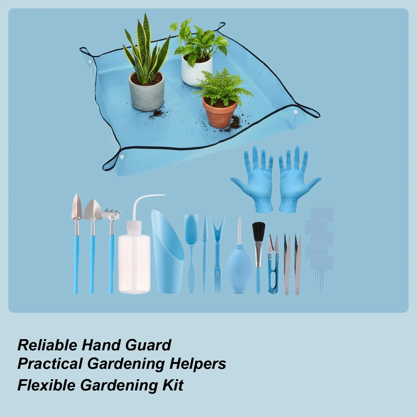 

Garden Tools For Gardening Waterproof Gardening Gadget With Mat Garden Tool Set For Plant Repotting Mixing Watering Family