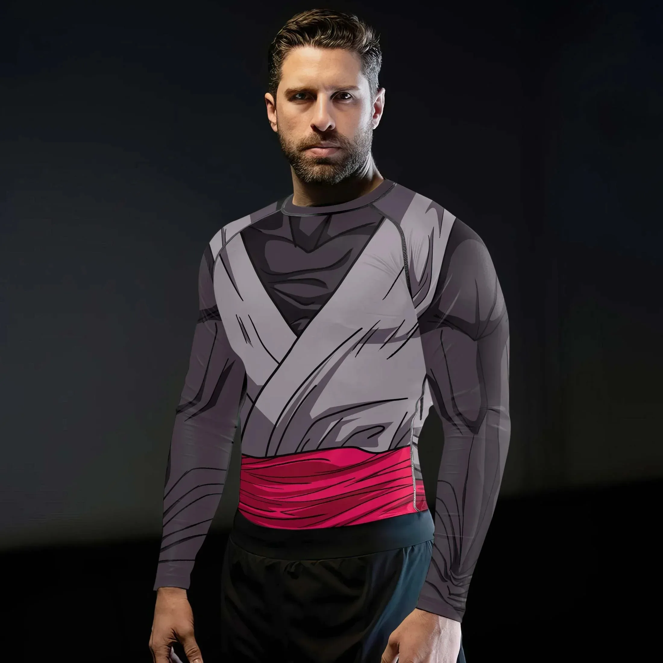 

2026 Spring Autumn Dragon Ball Super Goku Black Long Sleeve T-Shirt, 3D Print Polyester Oversized Sports Tee for Men Women Kids