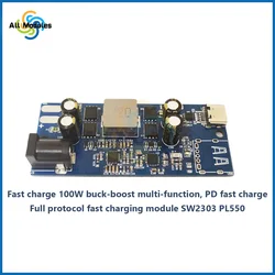 Full Protocol Fast Charging Module SW2303 PL5501 Fast Charging 100W Buck-boost Multi-function PD Fast Charging Module